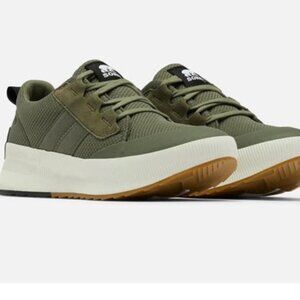 Sorel Out N About III Low WP Sneakers, Stone green, size 10